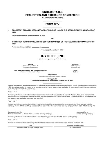 Thumbnail Artivion 10-Q Quarterly Report FY 