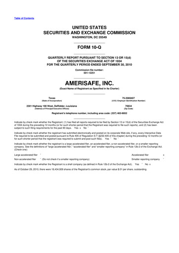 Thumbnail AMERISAFE 10-Q Quarterly Report FY 