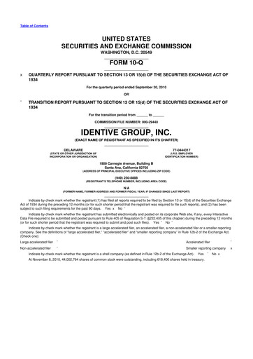 Thumbnail Identiv 10-Q Quarterly Report FY 