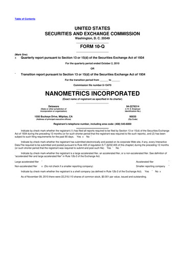 Thumbnail Onto Innovation 10-Q Quarterly Report FY 