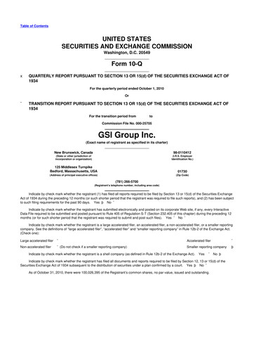 Miniature Novanta 10-Q Rapport trimestriel  
