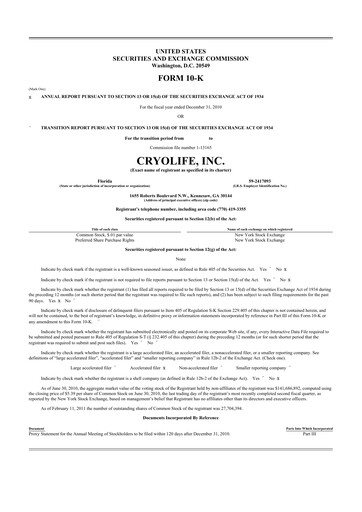 Thumbnail Artivion 10-K Annual Report 