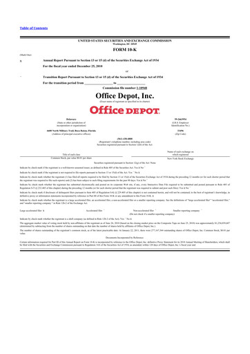 Thumbnail The ODP Corporation
 10-K Annual Report 2010