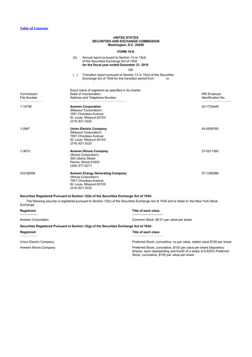 Thumbnail Ameren
 10-K Annual Report 2010