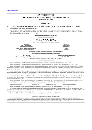 Thumbnail Pediatrix Medical Group 10-K Annual Report 2010