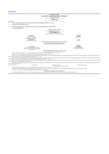 Miniature Innovex International 10-K Rapport annuel 2010
