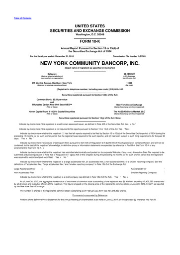 Thumbnail Flagstar Bank 10-K Annual Report 2010