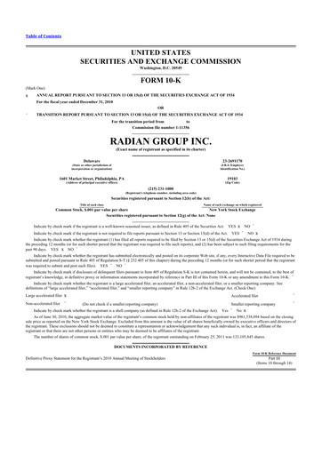 Thumbnail Radian Group
 10-K Annual Report 