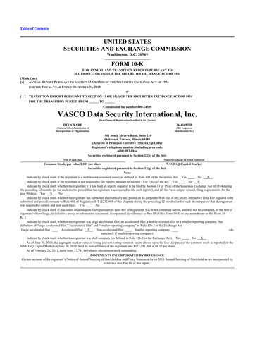 Thumbnail OneSpan 10-K Annual Report 