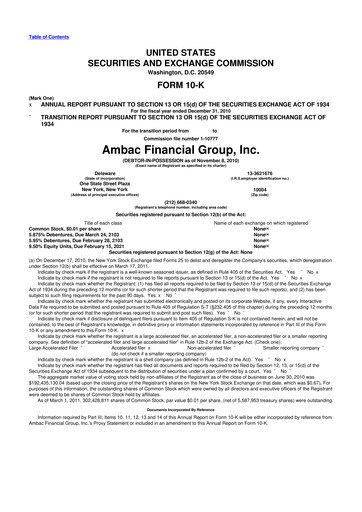 Thumbnail Octave Specialty Group 10-K Annual Report 