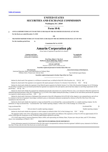 Thumbnail Amarin Corporation
 10-K Annual Report 