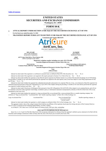 Thumbnail AtriCure 10-K Annual Report 