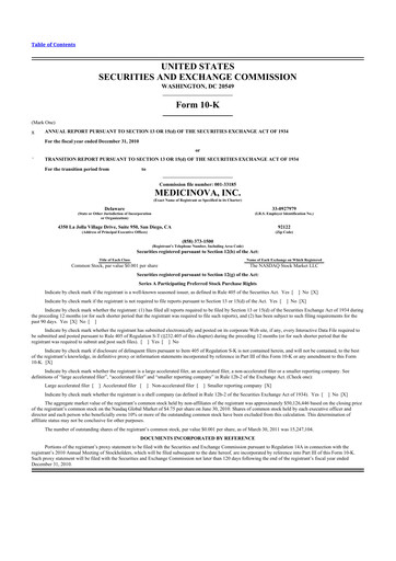 Thumbnail MediciNova 10-K Annual Report 