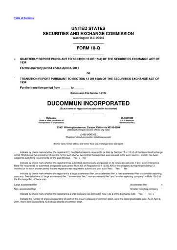 Thumbnail Ducommun 10-Q Quarterly Report FY 