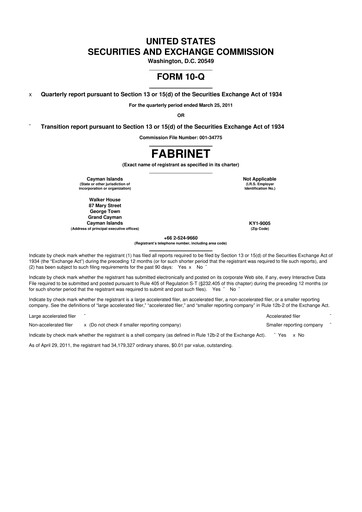 Thumbnail Fabrinet
 10-Q Quarterly Report FY 