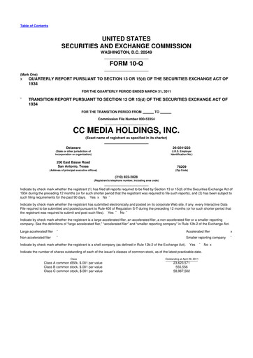 Thumbnail iHeartMedia
 10-Q Quarterly Report FY 