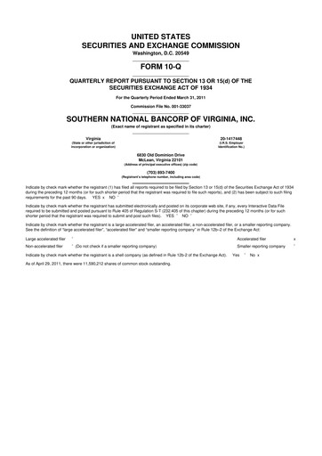 Vorschaubild Primis Financial 10-Q Quartalsbericht  