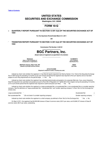 Thumbnail BGC Group
 10-Q Quarterly Report FY 