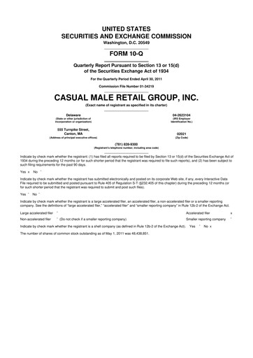 Vorschaubild Destination XL 10-Q Quartalsbericht  