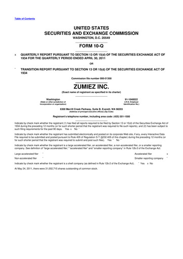 Thumbnail Zumiez 10-Q Quarterly Report FY 