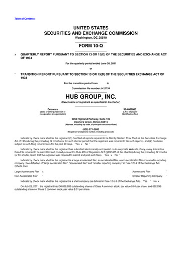 Thumbnail Hub Group
 10-Q Quarterly Report FY2011 
