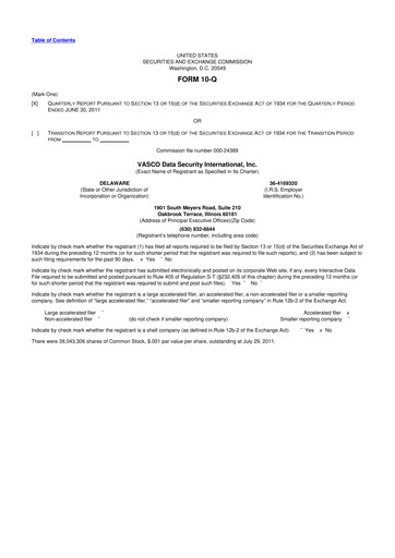 Vorschaubild OneSpan 10-Q Quartalsbericht  