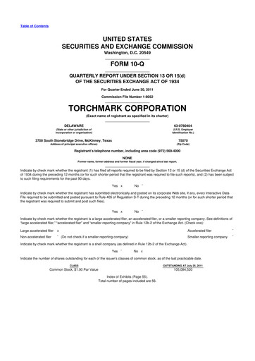 Thumbnail Globe Life
 10-Q Quarterly Report FY2011 
