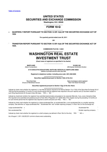 Thumbnail Elme Communities 10-Q Quarterly Report FY2011 