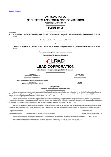 Thumbnail Genasys 10-Q Quarterly Report FY2011 