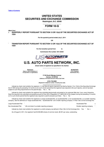 Thumbnail CarParts.com
 10-Q Quarterly Report FY2011 