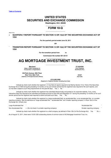 Thumbnail TPG Mortgage Investment Trust 10-Q Quarterly Report FY 