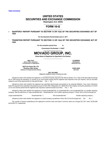 Thumbnail Movado Group 10-Q Quarterly Report FY2012 