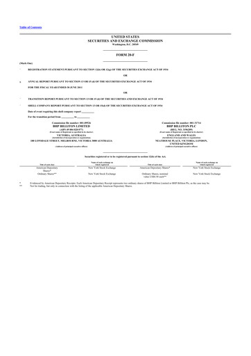 Thumbnail BHP Group 20-F Annual Report 