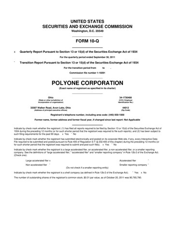 Miniature Avient 10-Q Rapport trimestriel 2011 