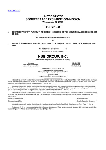Thumbnail Hub Group
 10-Q Quarterly Report FY2011 
