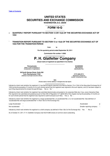 Miniature Magnera 10-Q Rapport trimestriel 2011 