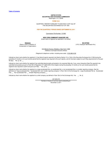 Thumbnail Flagstar Bank 10-Q Quarterly Report FY2011 