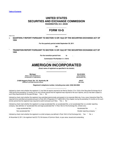 Vorschaubild Gentherm 10-Q Quartalsbericht 2011 