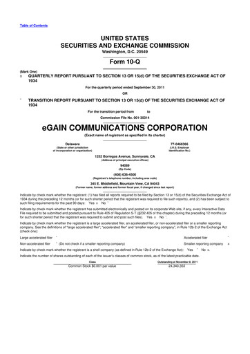 Thumbnail eGain 10-Q Quarterly Report FY2012 