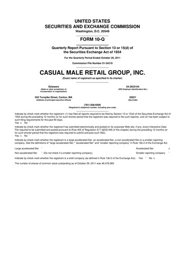 Vorschaubild Destination XL 10-Q Quartalsbericht 2011 