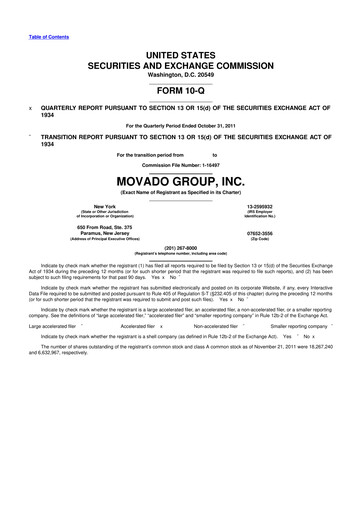 Thumbnail Movado Group 10-Q Quarterly Report FY2012 