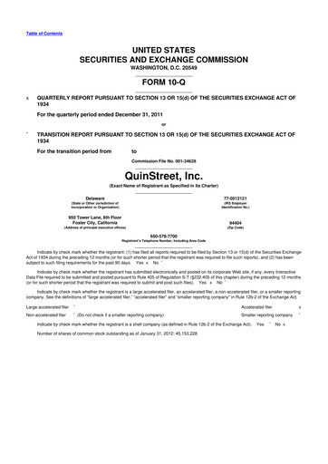 Thumbnail QuinStreet
 10-Q Quarterly Report FY2012 