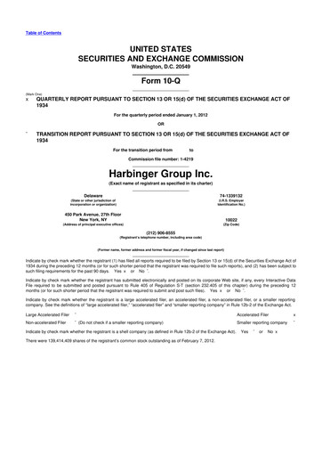 Thumbnail Spectrum Brands
 10-Q Quarterly Report FY2012 