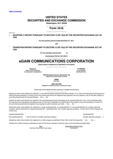 Thumbnail eGain 10-Q Quarterly Report FY2012 
