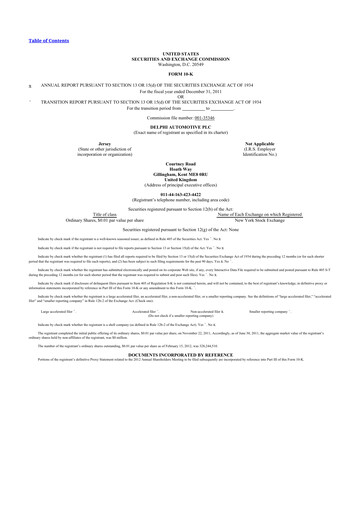 Thumbnail Aptiv 10-K Annual Report 