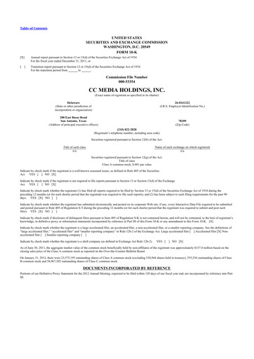 Miniature iHeartMedia
 10-K Rapport annuel 2011