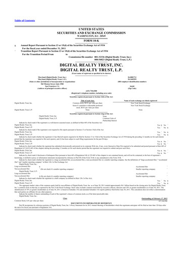 Thumbnail Digital Realty 10-K Annual Report 