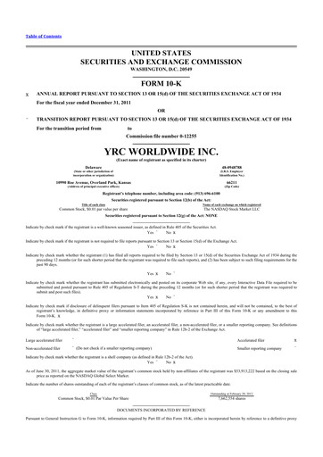 Thumbnail Yellow Corporation 10-K Annual Report 2011