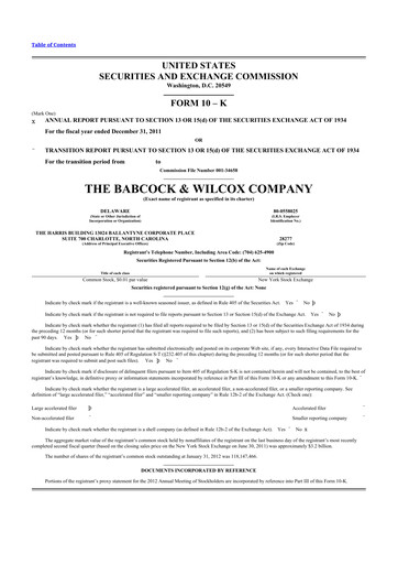 Thumbnail BWX Technologies
 10-K Annual Report 