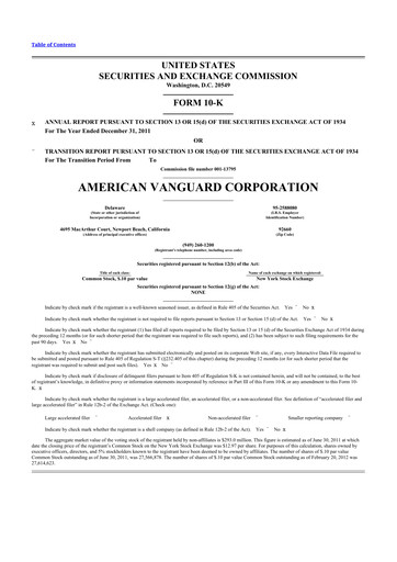 Thumbnail American Vanguard 10-K Annual Report 2011